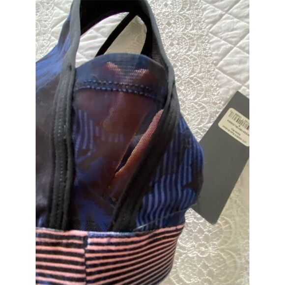 WITH Sports Bra Blue Floral Yoga Gym Activewear Size Small NWT - Picture 8 of 11